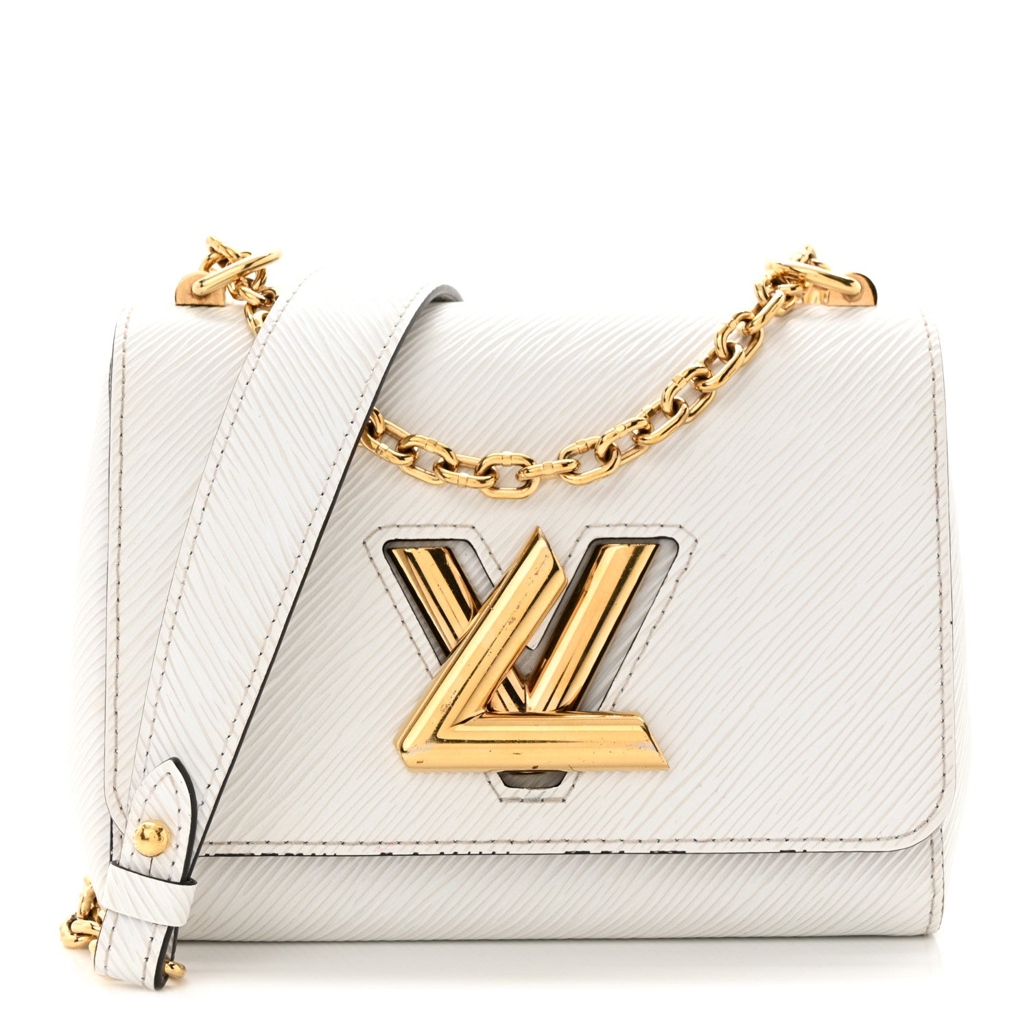 Louis Vuitton Epi Twist Shoulder Bag PM White 1 of 17