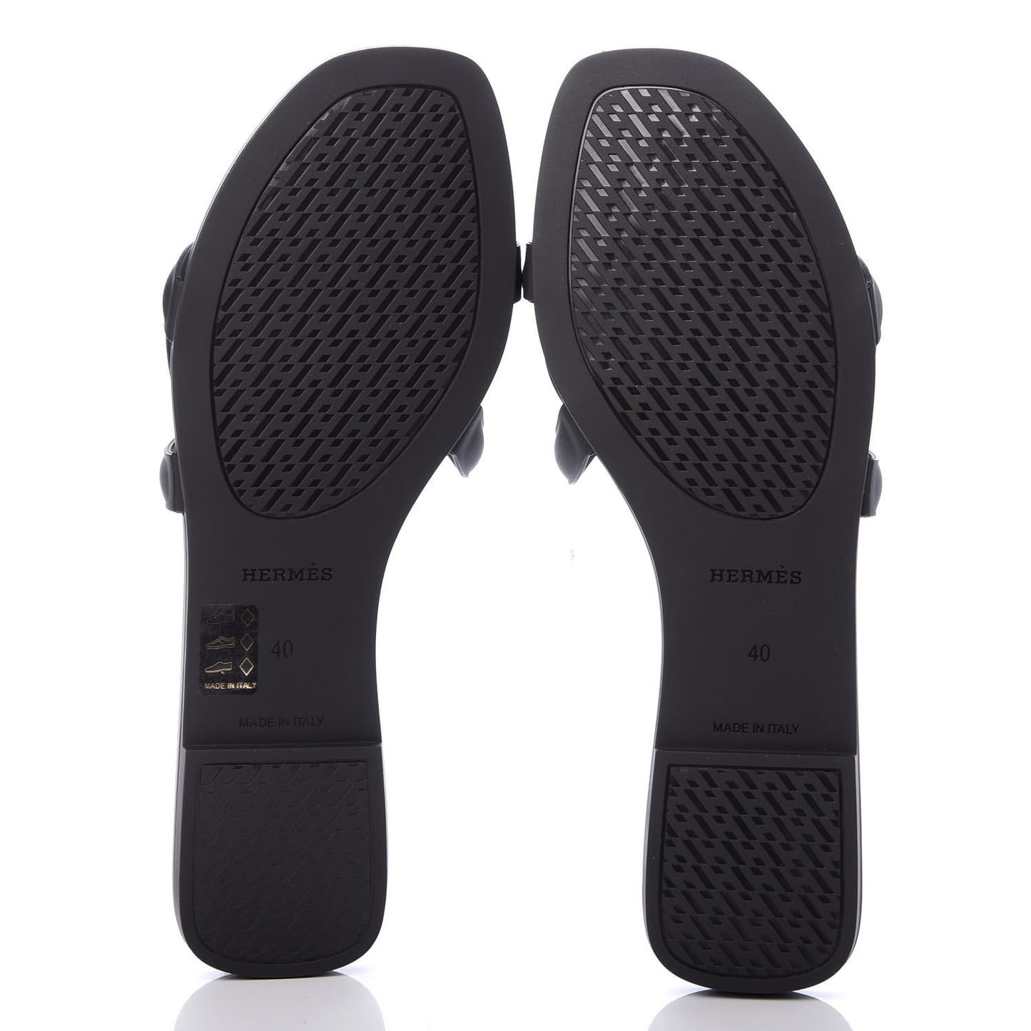 Rubber Aloha Sandals 40 Black