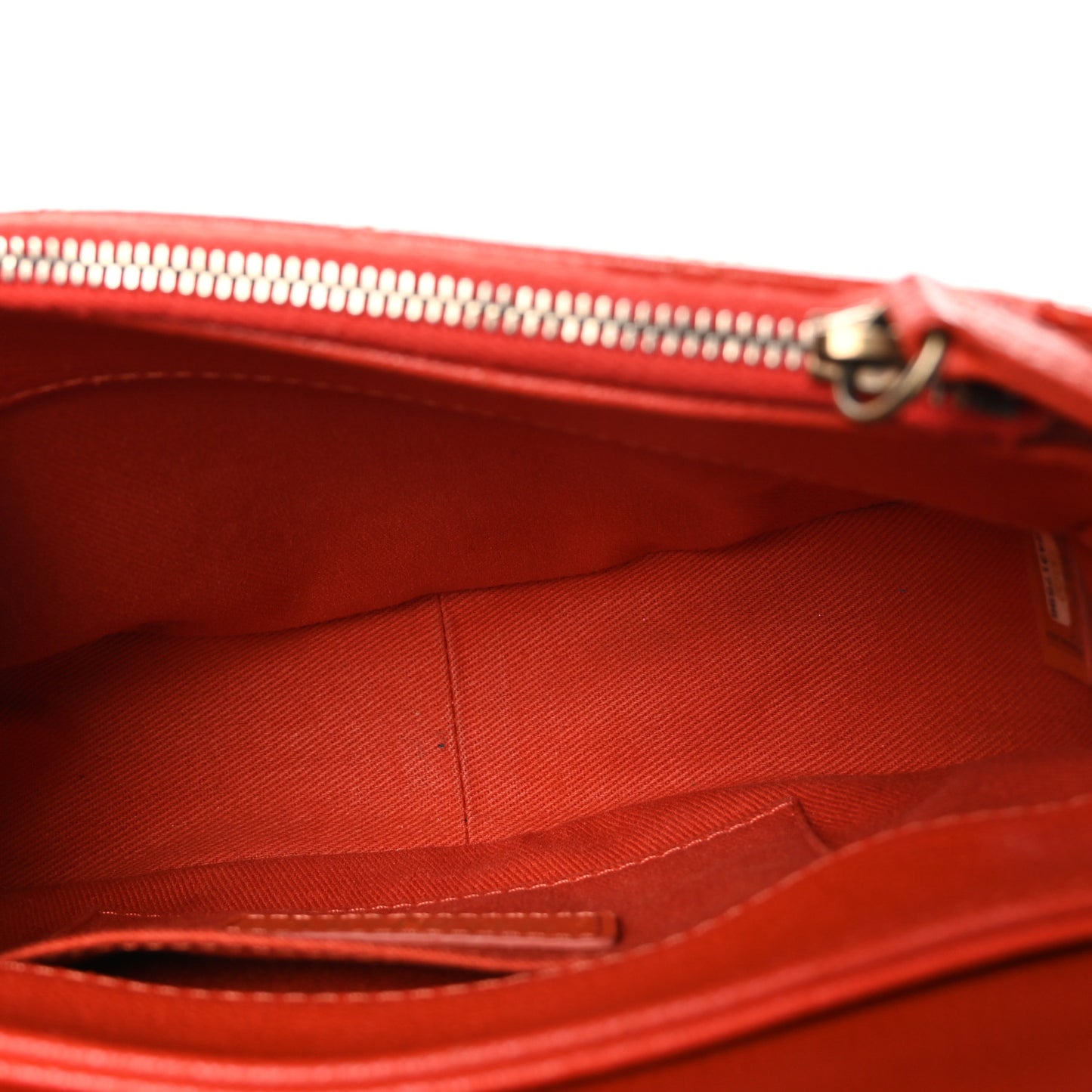 Shiny Calfskin Goatskin Quilted Small Coco Curve Messenger Flap Red