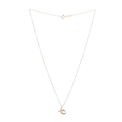 Tiffany 18K Yellow Gold Diamond Paloma Picasso Love & Kisses Pendant Necklace 3 of 7
