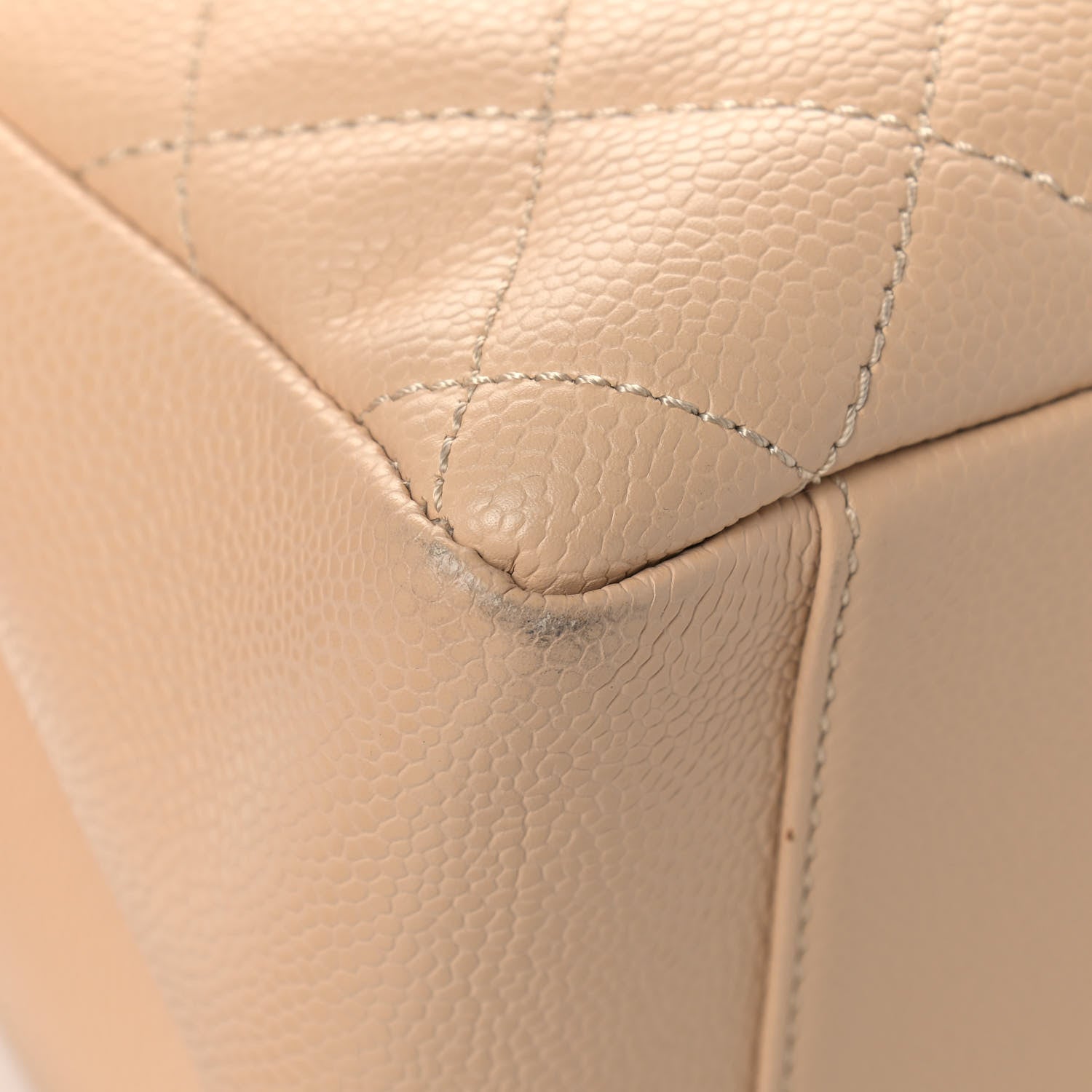 Chanel Caviar Quilted Grand Shopping Tote GST Beige 9 of 14
