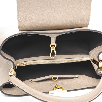 Louis Vuitton Taurillon Capucines MM Galet 5 of 6