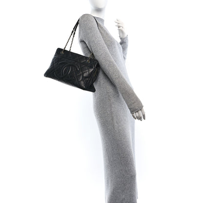 Chanel Caviar Quilted CC Timeless Soft Tote Black 2 of 10