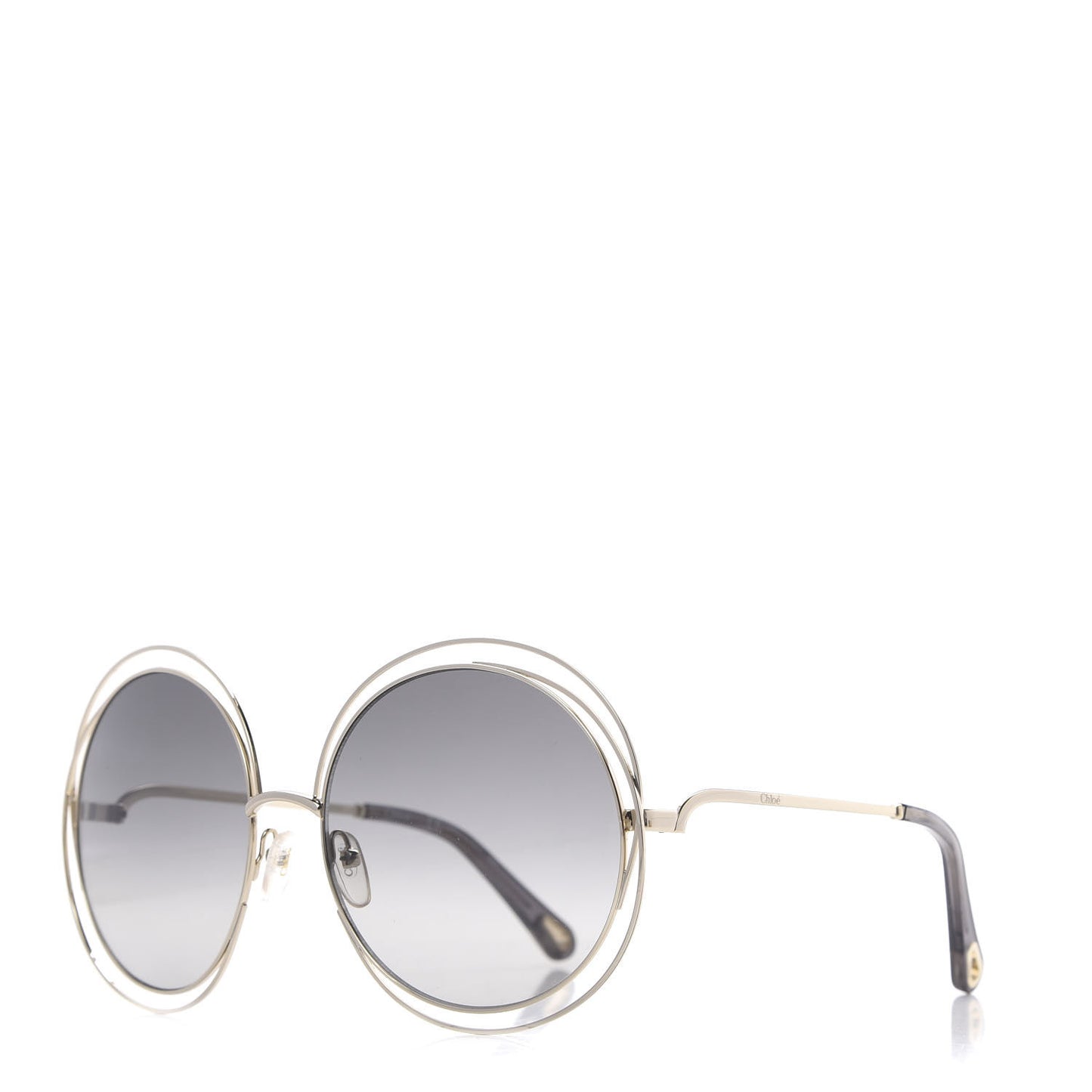 Oversize Round Carlina Oversized Round Sunglasses CE114S Gold Grey Metallic
