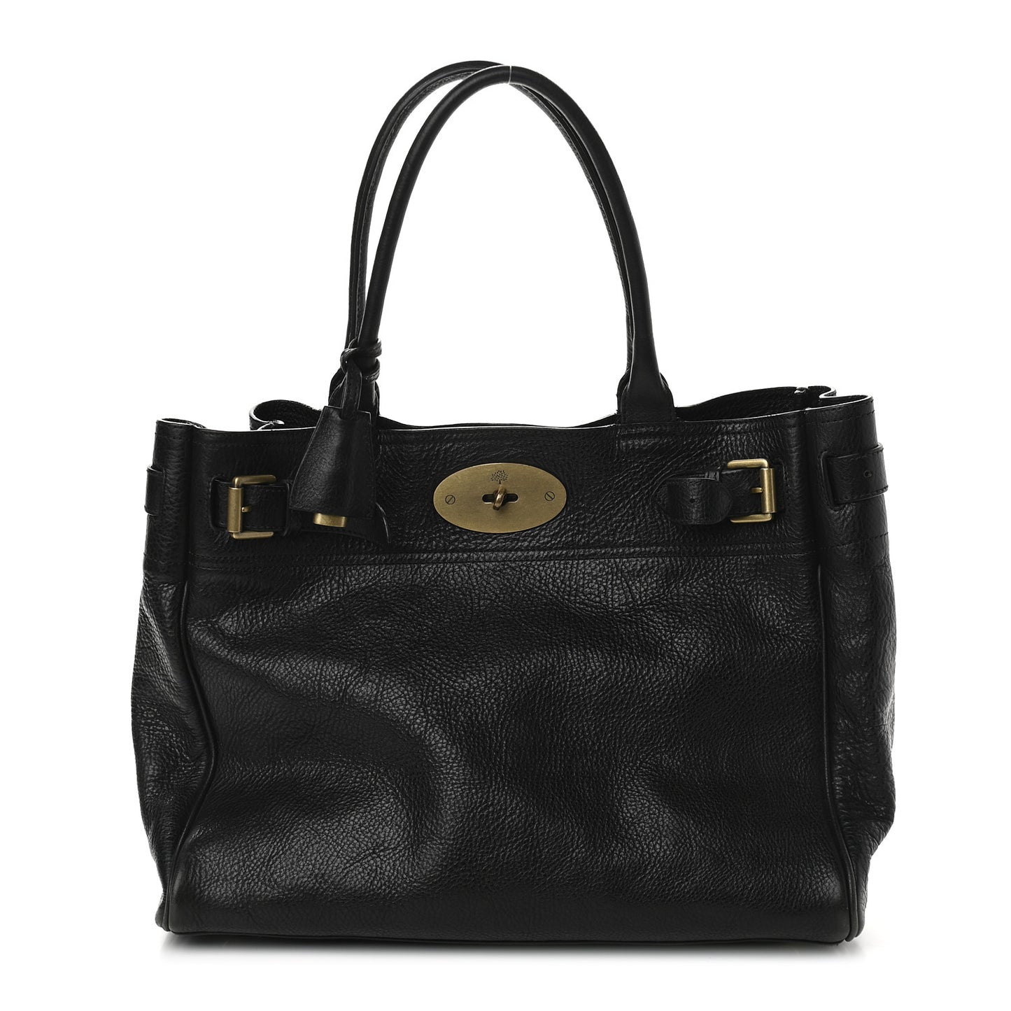 Natural Leather Bayswater Tote Black