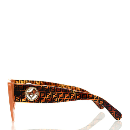 Fendi Acetate F is Fendi FF 51mm Cat Eye Sunglasses 0327/S Tortoise Orange 3 of 7