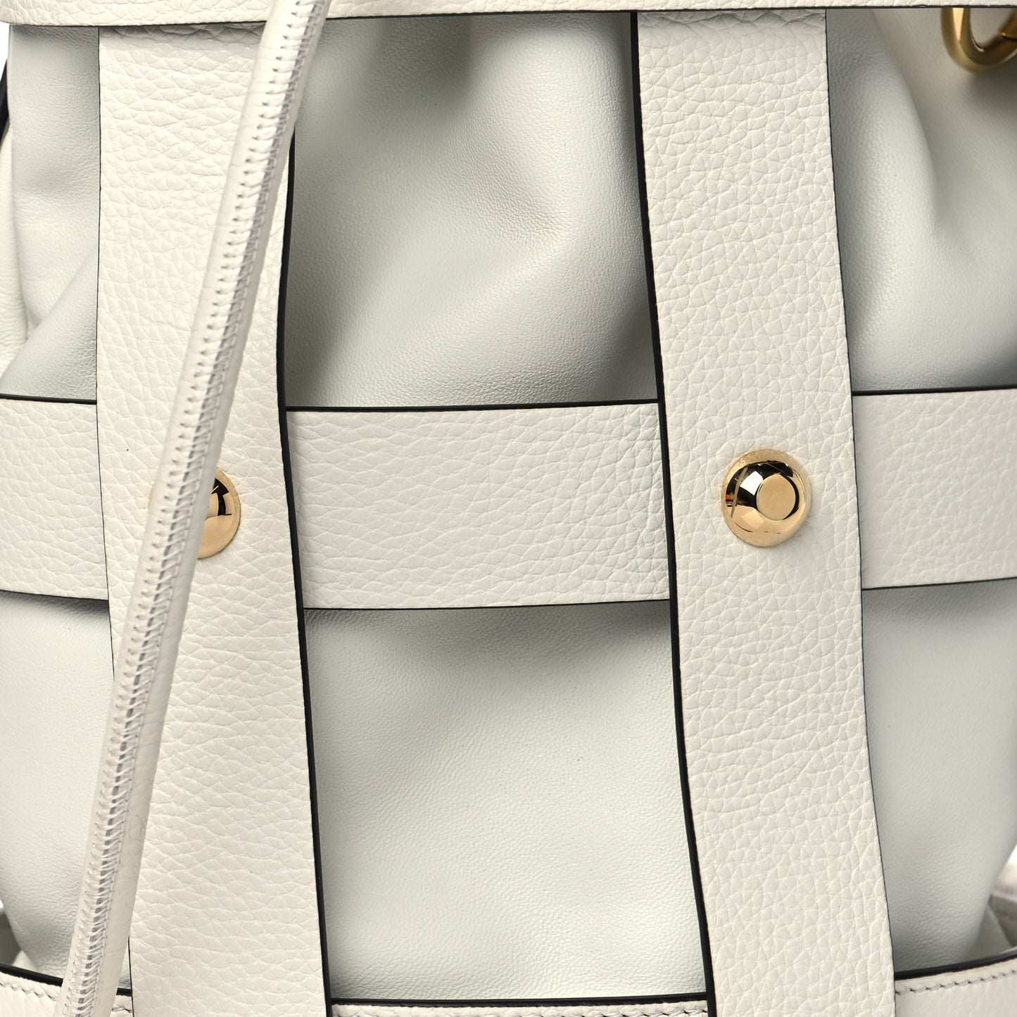 Calfskin Cage Bag White