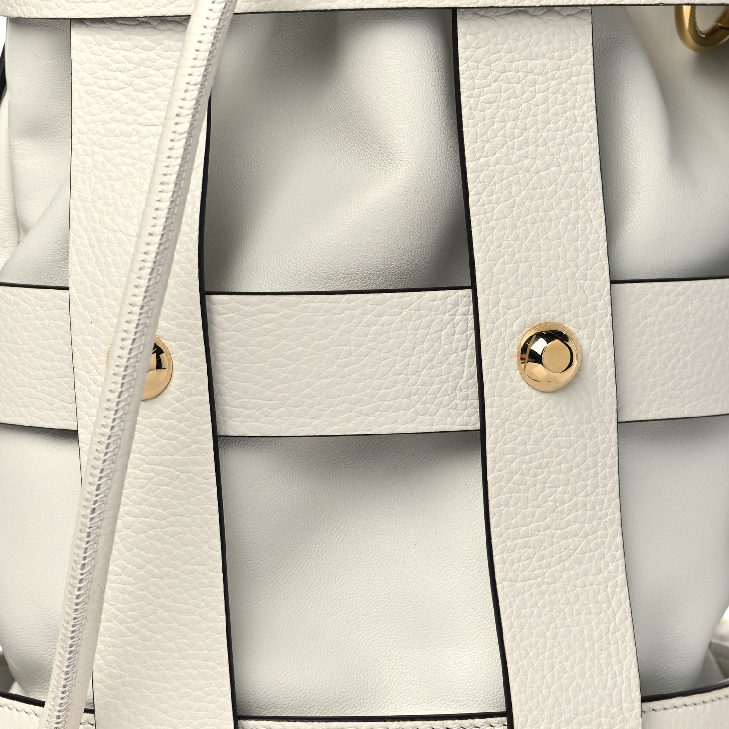 Salvatore Ferragamo Calfskin Cage Bag White 8 of 10