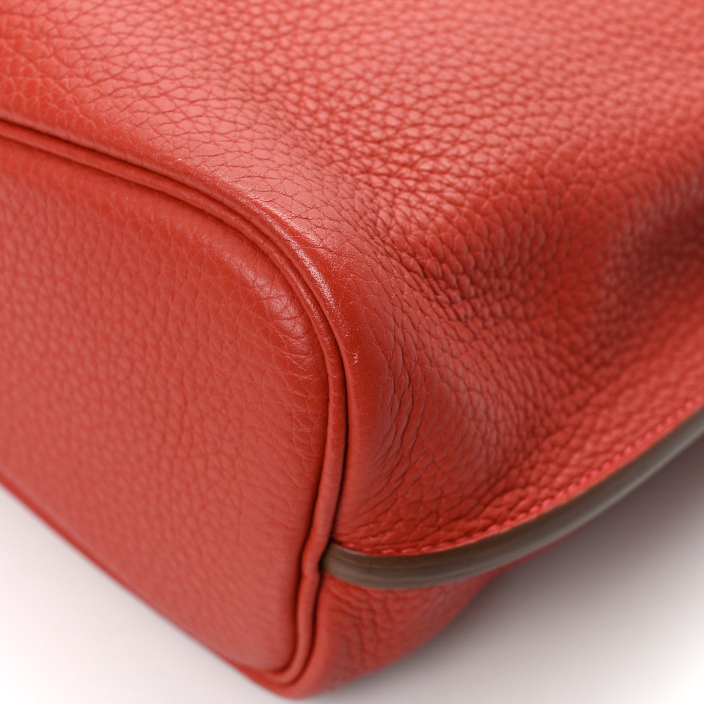 Taurillon Clemence Verso So Kelly 22 Rouge Pivoine Rose Jaipur
