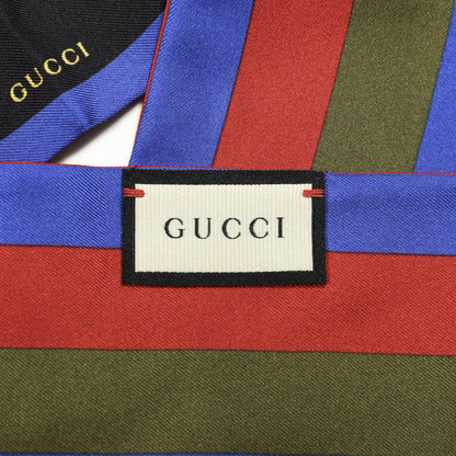 Gucci Silk Twill Web Horsebit Scarf Multicolor 3 of 4