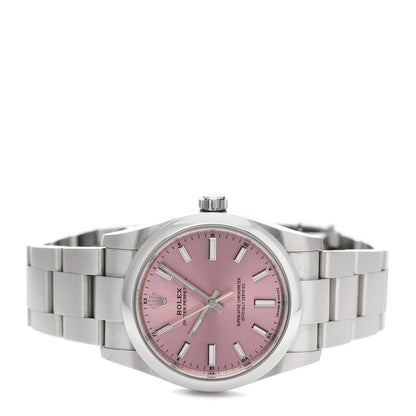 Rolex Stainless Steel 34mm Oyster Perpetual Watch Pink 124200 2 of 5