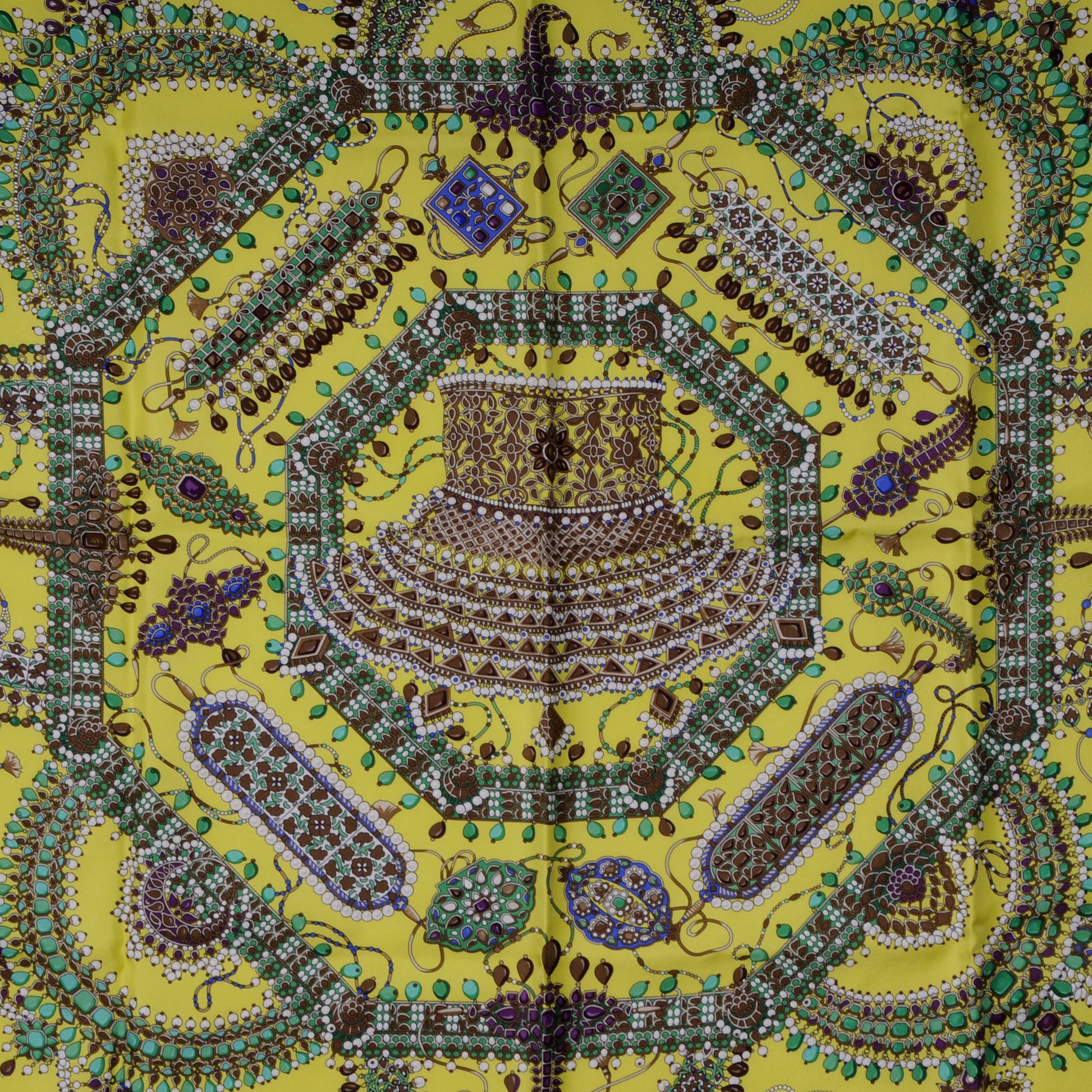 Hermes Silk Parures Des Maharajas Scarf 90 1 of 5