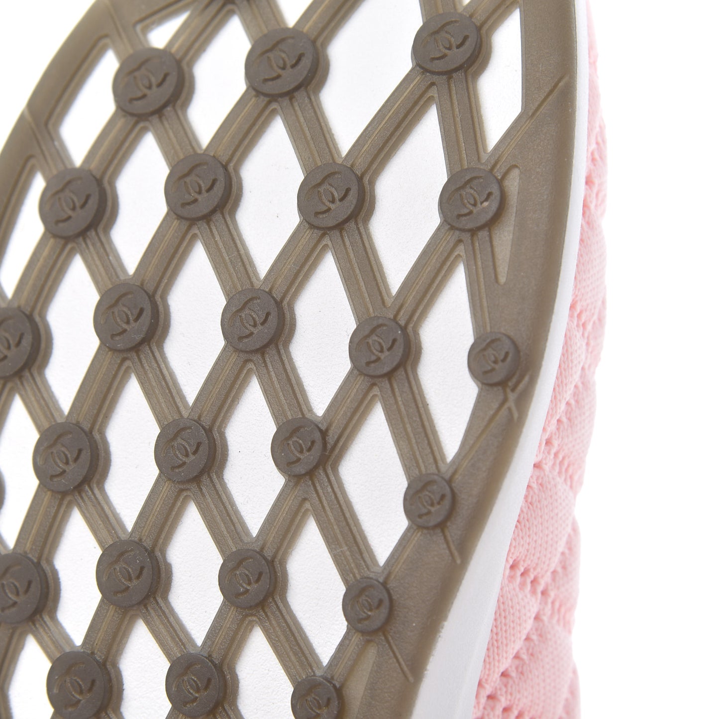 Mixed Fibers Quilted Womens CC Sneakers 40.5 Pink