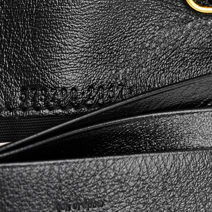 Gucci Calfskin Web Rajah Chain Card Case Wallet Black 7 of 11