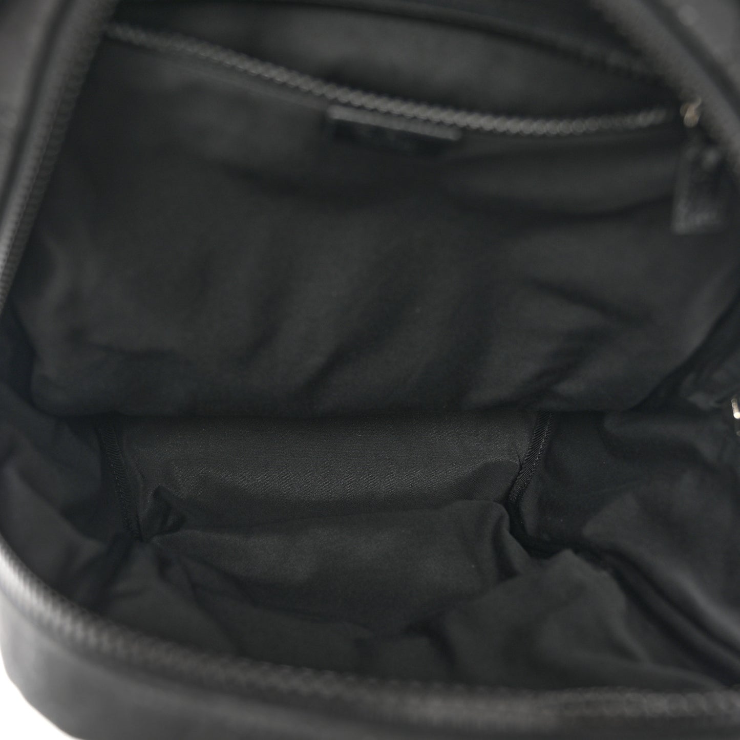 Nylon Monogram Slim Backpack Black