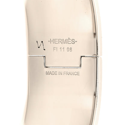 Hermes Enamel Wide Clic Clac H Bracelet PM Bleu Indigo 4 of 5