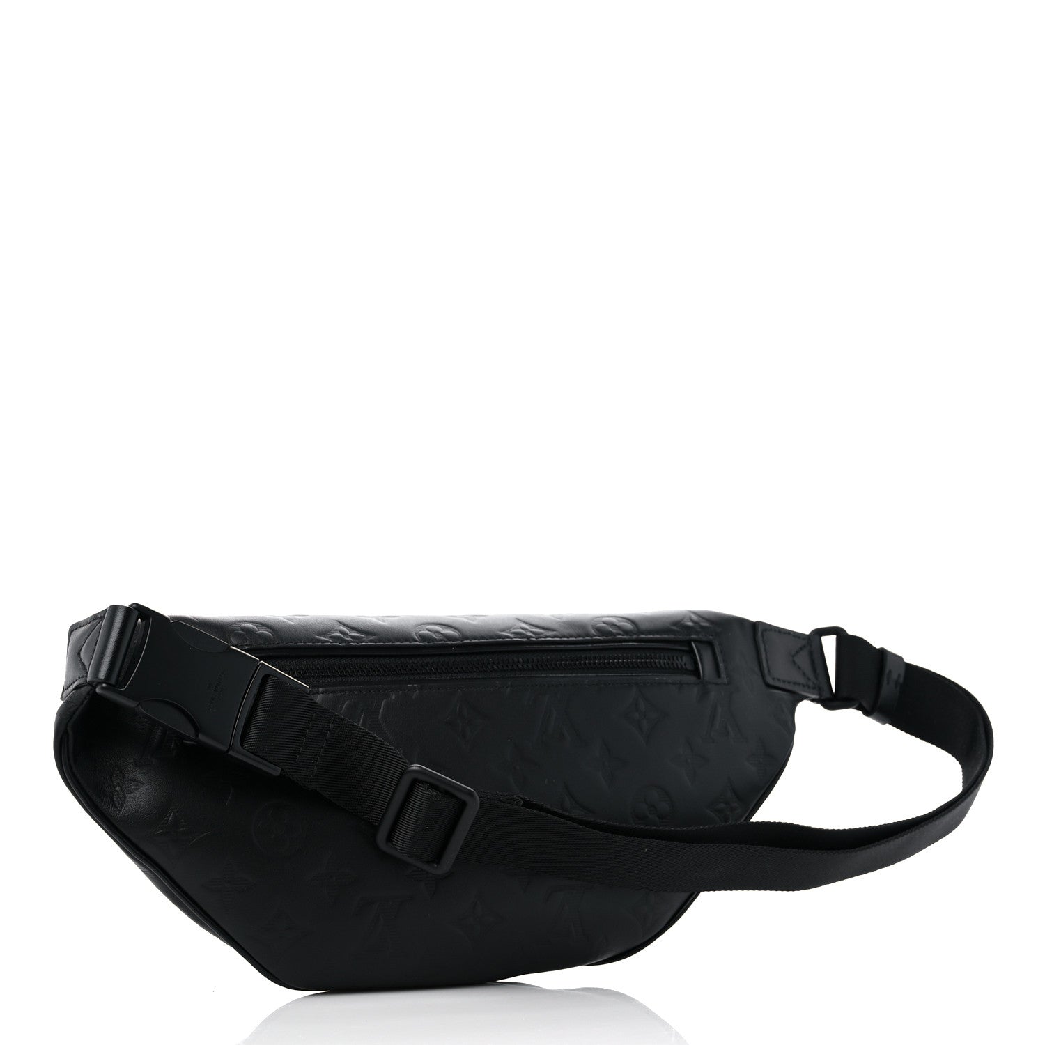 Louis Vuitton Calfskin Monogram Shadow Discovery Bumbag Black 4 of 11