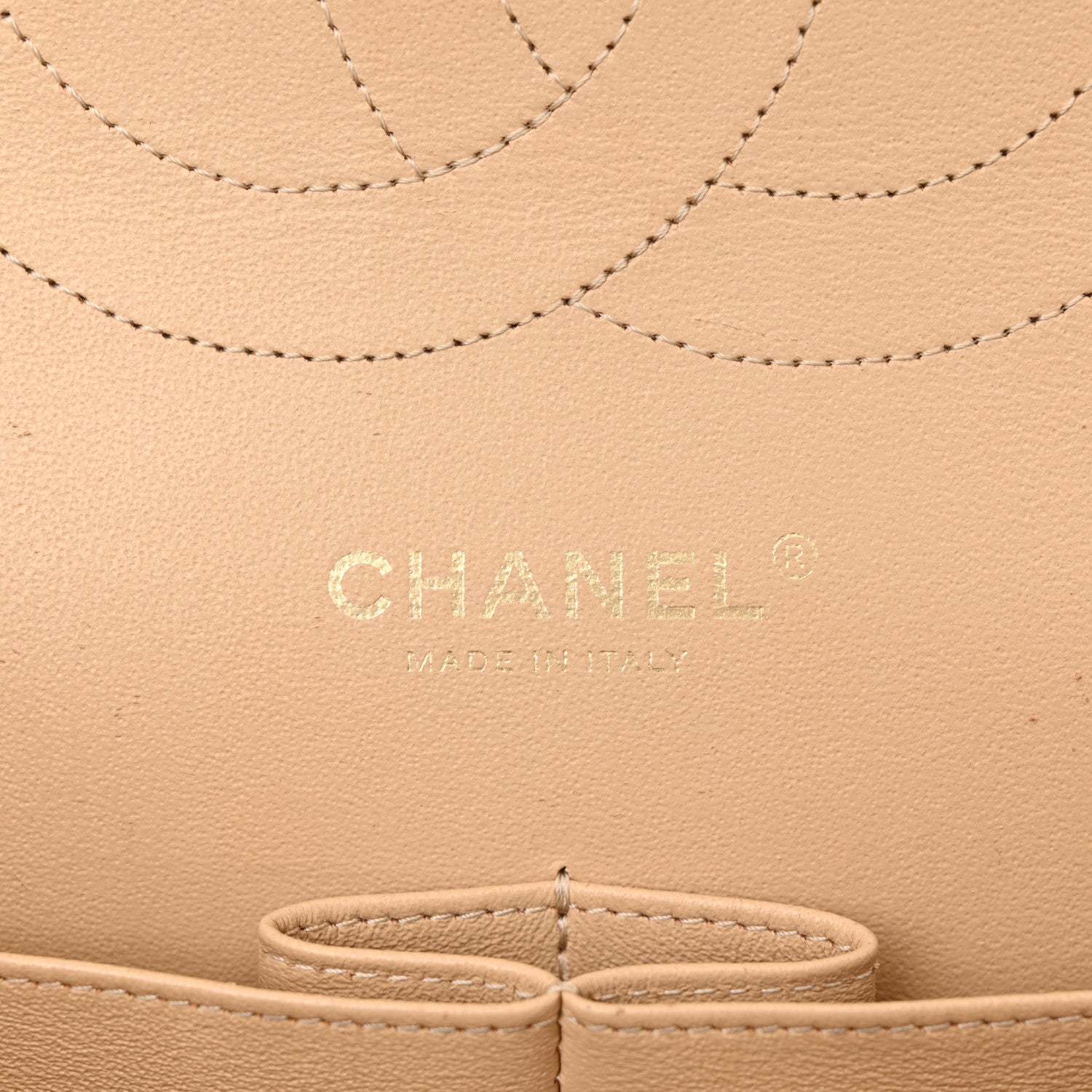 Chanel Lambskin Quilted Jumbo Double Flap Beige 6 of 21
