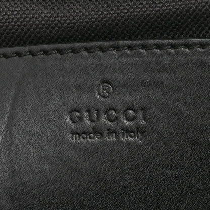 Gucci GG Supreme Monogram Calfskin Web Sling Backpack Black Grey 6 of 10