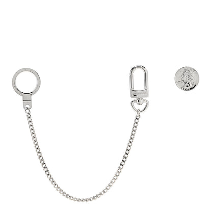Louis Vuitton Pochette Extender Key Ring Chain Silver 2 of 4