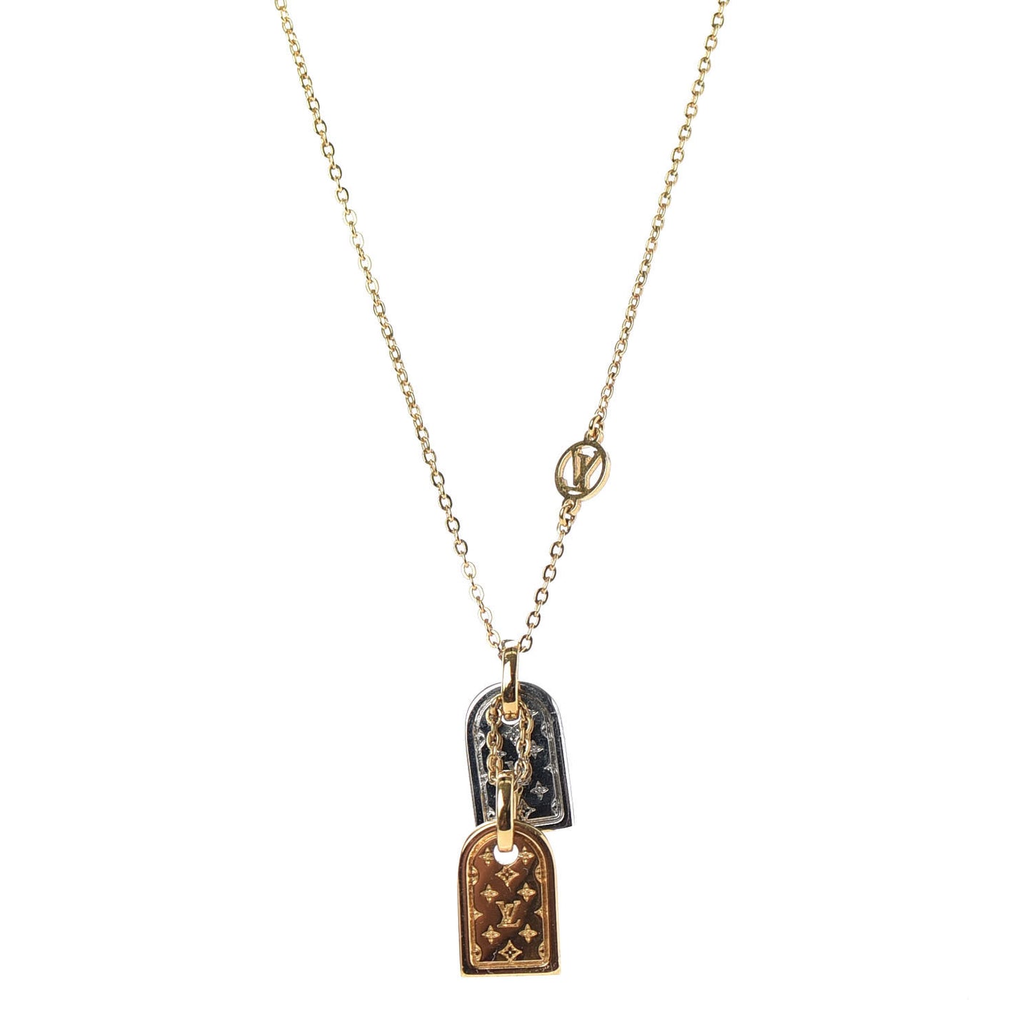 Nanogram Name Tag Necklace Gold