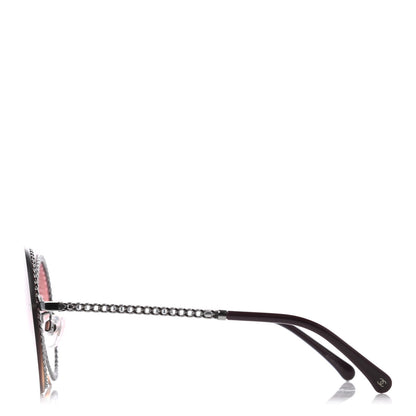 Chanel Chain Round Sunglasses 4245 Pink Silver 4 of 5