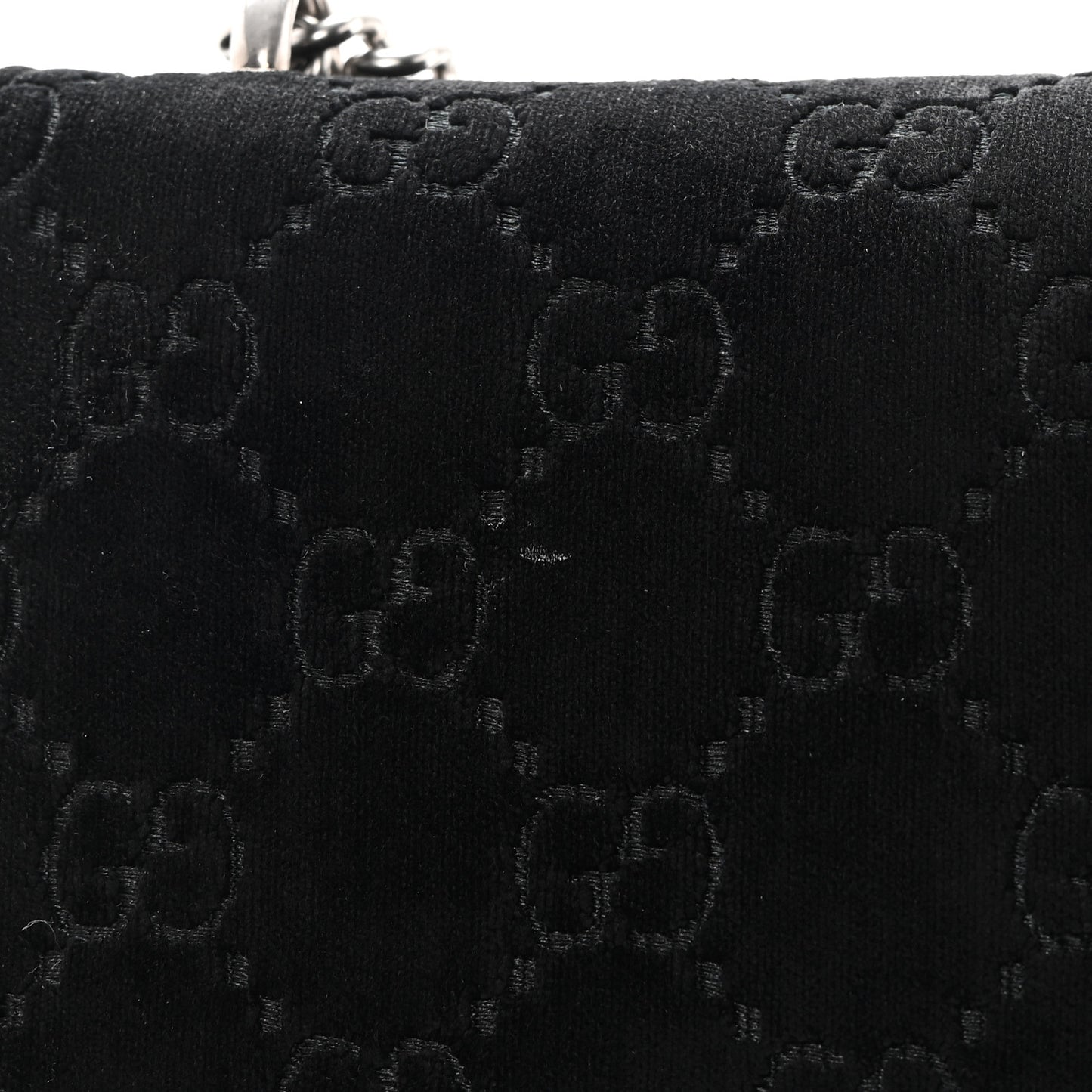 Velvet GG Monogram Small Dionysus Shoulder Bag Black