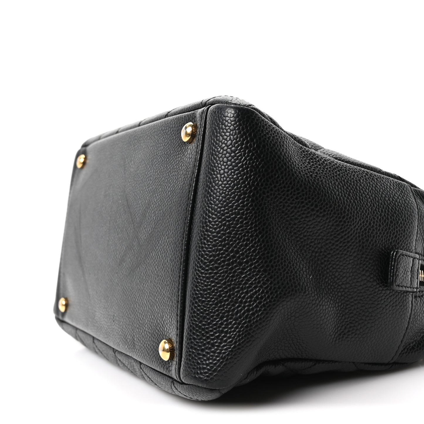 Caviar Quilted Petit Timeless Tote PTT Black