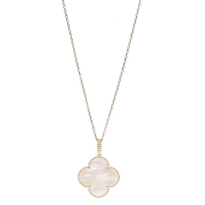 Van Cleef & Arpels 18K Yellow Gold Mother of Pearl Magic Alhambra Long Necklace 1 of 6