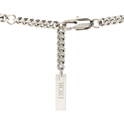 Christian Dior HOMME Metal Logo Chain Necklace Silver 4 of 4
