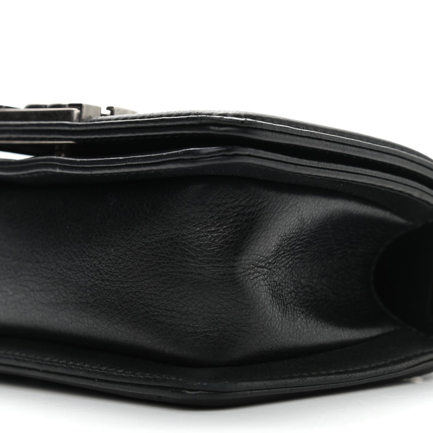 Galuchat Stingray Mini Boy Flap Black Silver