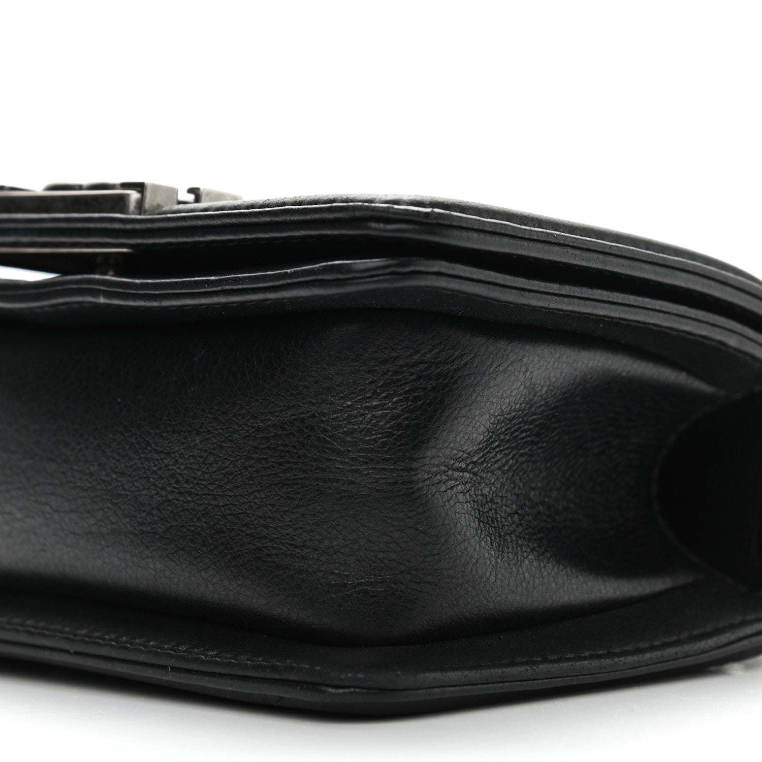 Chanel Galuchat Stingray Mini Boy Flap Black Silver 10 of 10
