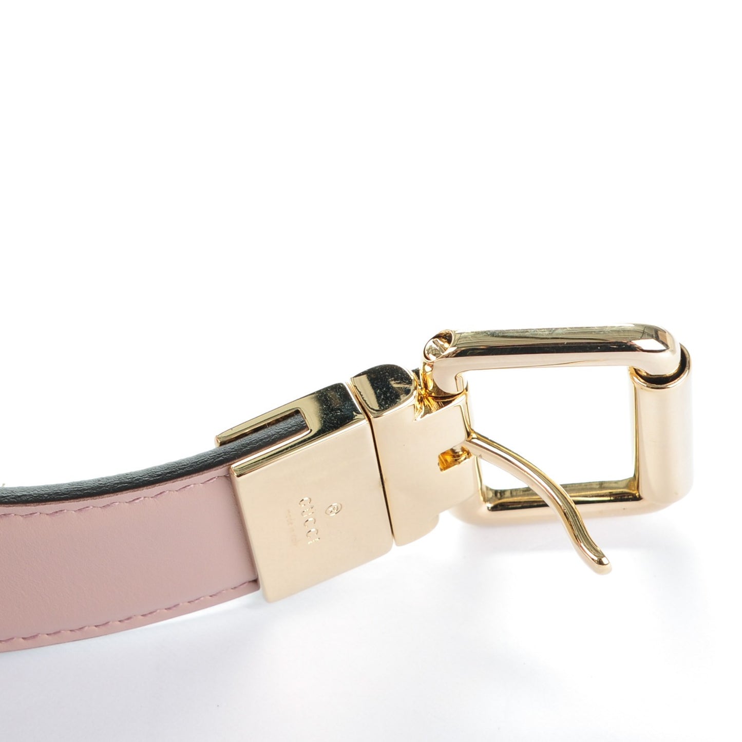 Selleria Calfskin GG Supreme Monogram Reversible 30mm Belt 95 38 Dark Cipria Beige Ebony