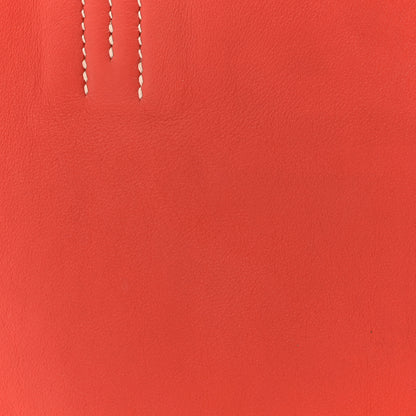 Hermes Veau Sikkim Swift Double Sens 28 Reversible Tote Peony Sanguine 11 of 26