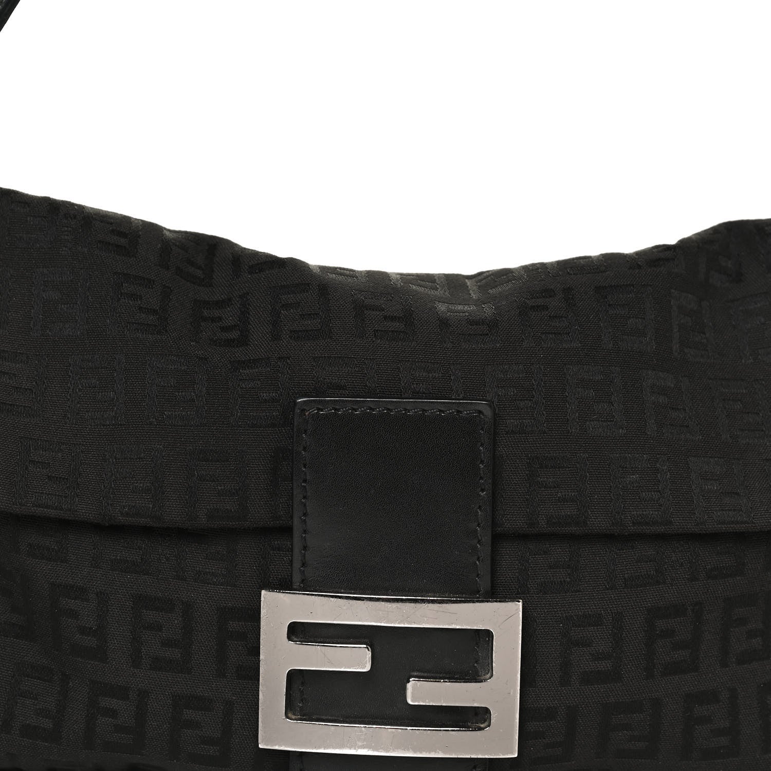 Fendi Zucchino Baguette Black 9 of 12