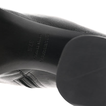 Balenciaga Shiny Soft Sheepskin Glove 80mm Ankle Boots 37.5 Black 7 of 9