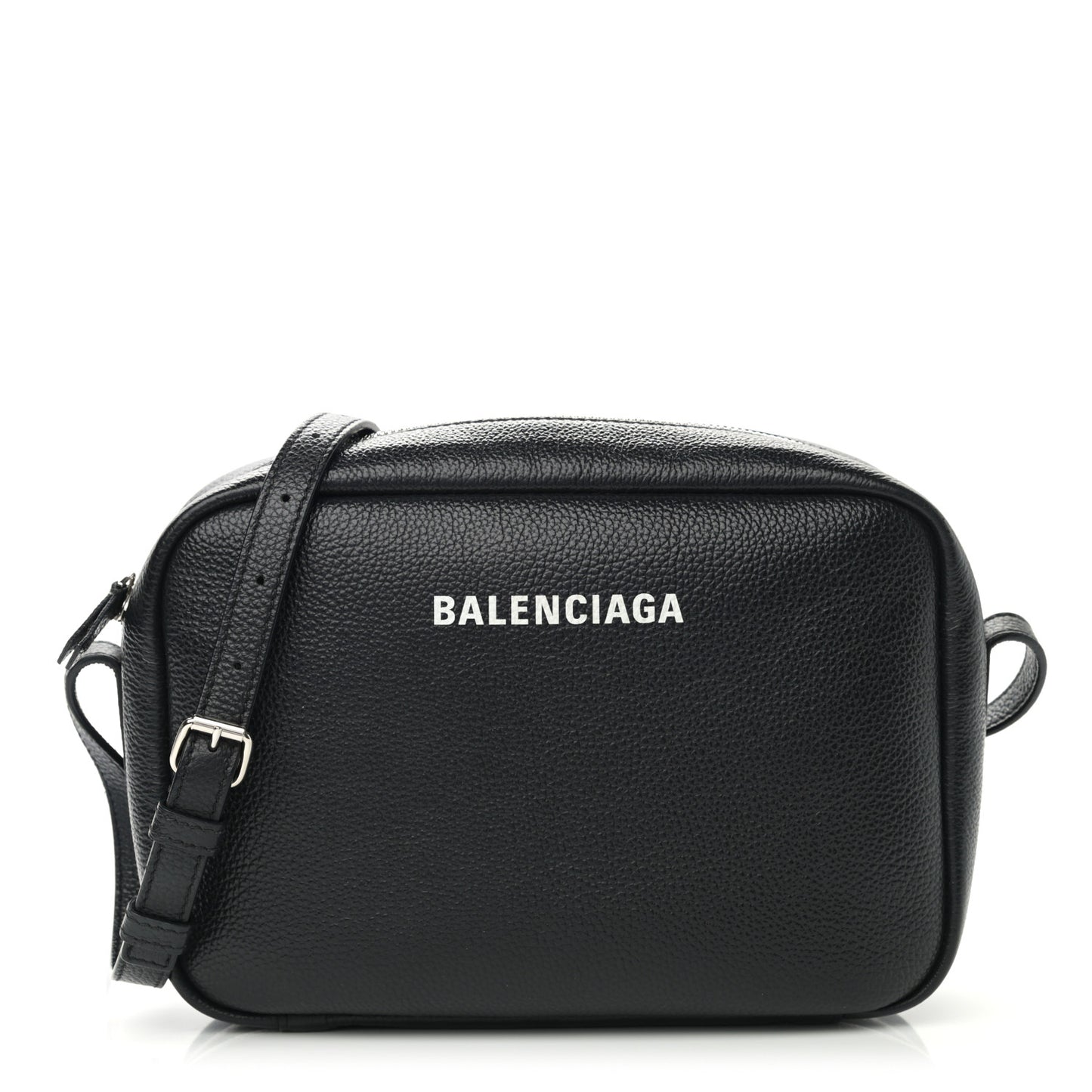Calfskin Logo M Everyday Camera Bag Black