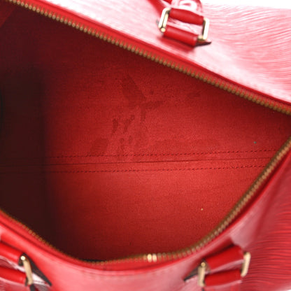 Louis Vuitton Epi Speedy 30 Castillan Red 5 of 13