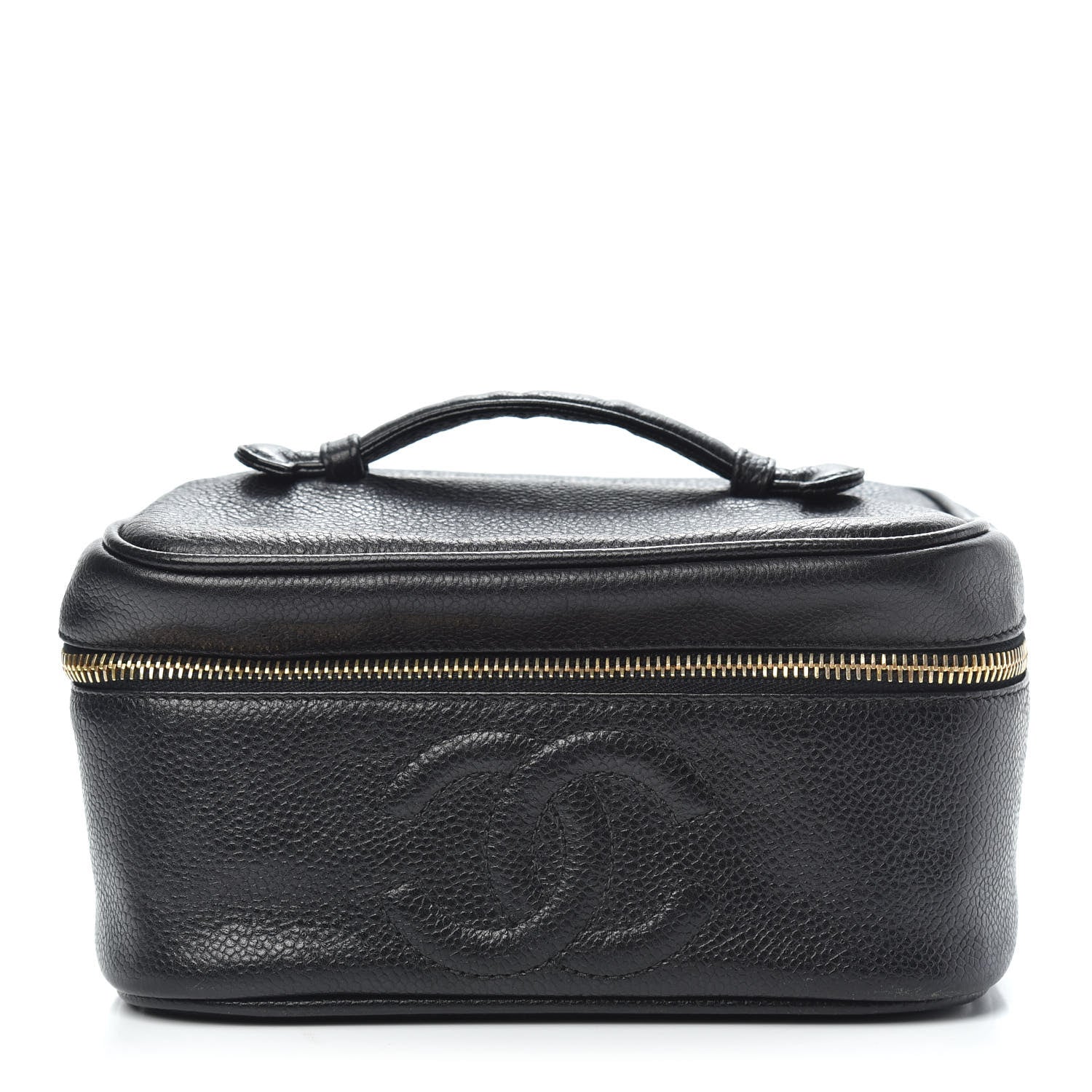 Chanel Caviar Vanity Cosmetic Case Black 1 of 10