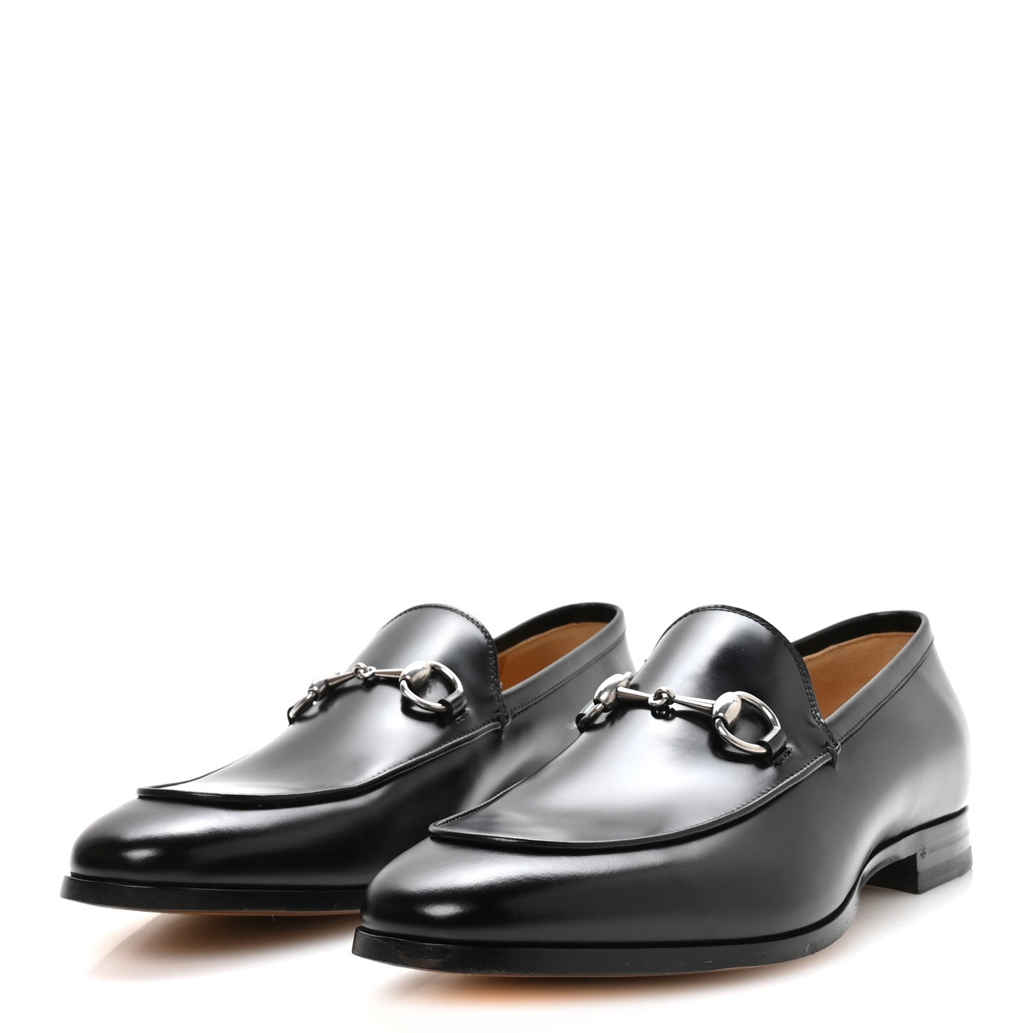 Gucci Betis Glamour Horsebit Mens Jordaan Loafers 10 Black 4 of 9