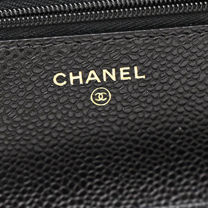 Chanel Caviar Quilted Wallet on Chain WOC Black 6 of 12