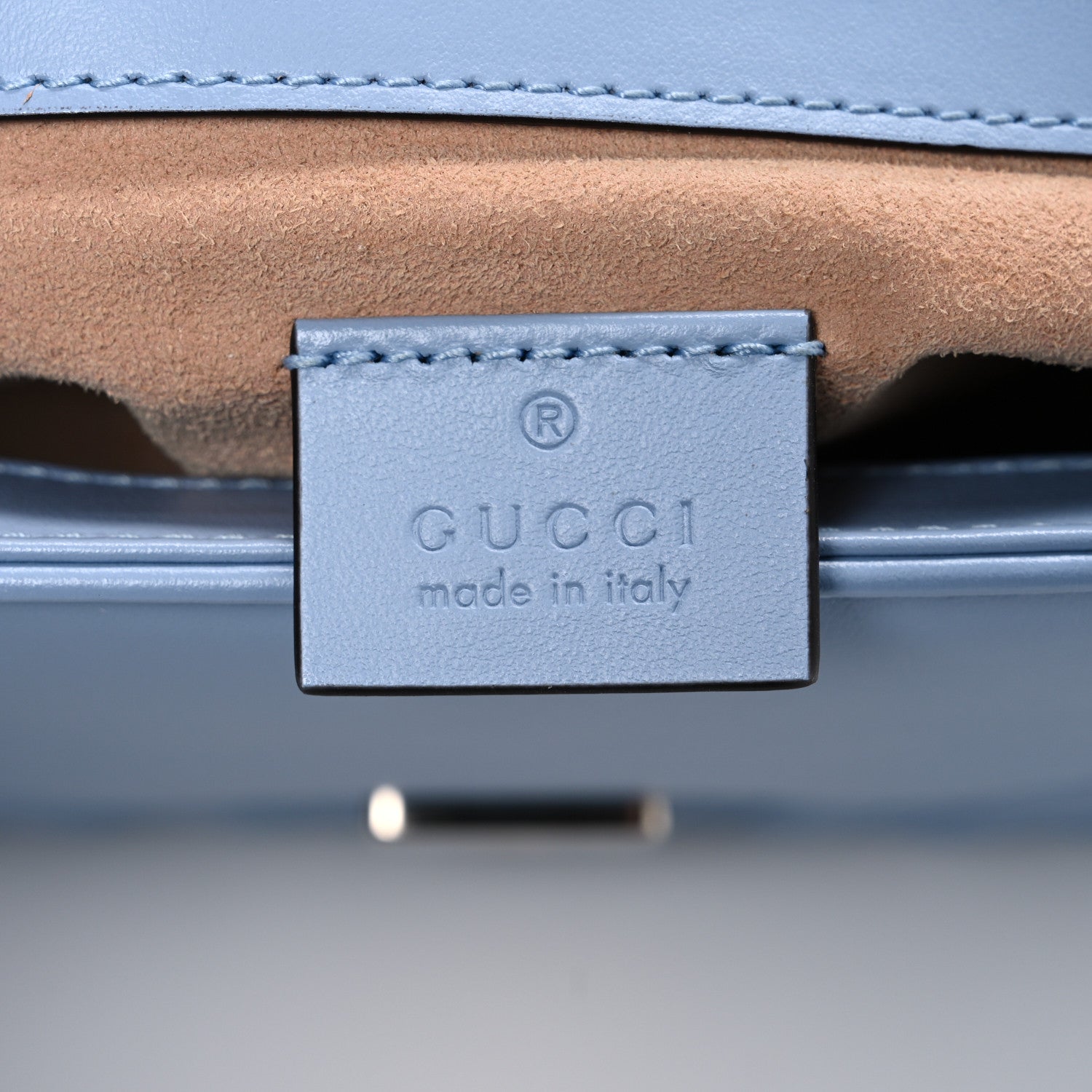 Gucci Calfskin Matelasse Mini GG Marmont Top Handle Shoulder Bag