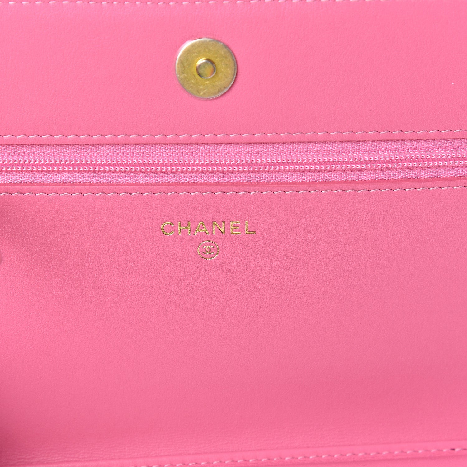 Chanel Caviar Quilted Boy Wallet On Chain WOC Pink 5 of 11