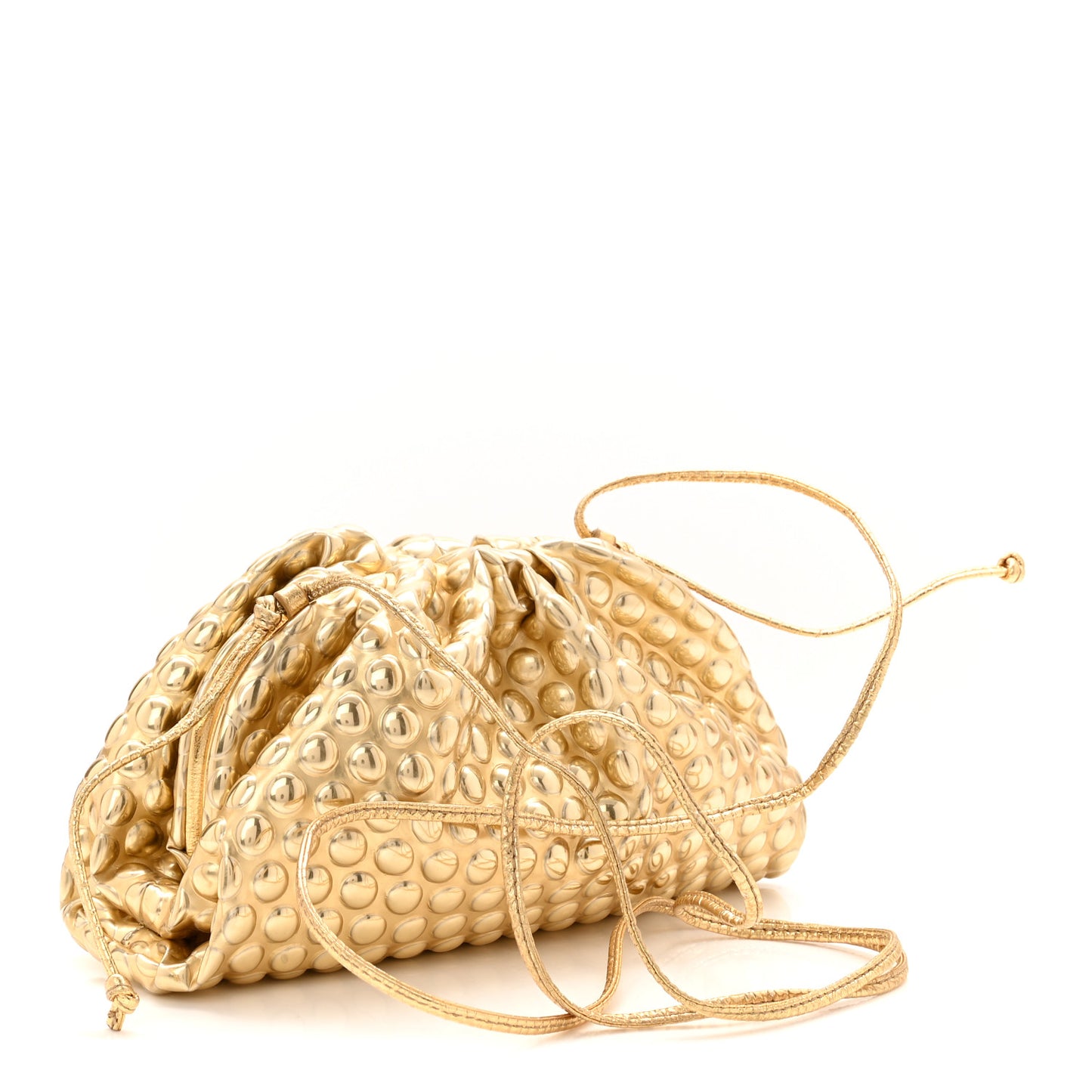 Metallic Fabric Bubble Wrap The Mini Pouch Gold