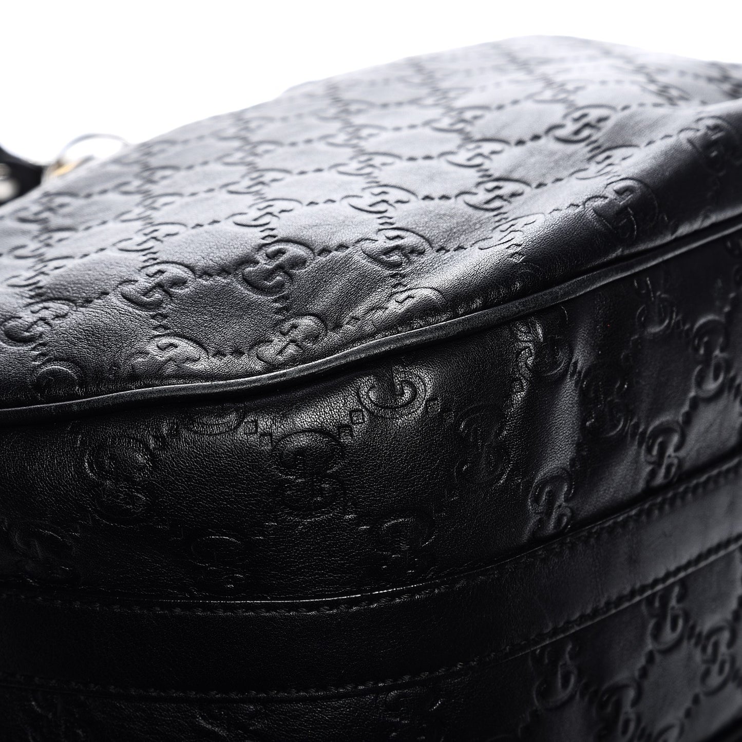 Guccissima Medium GG Twins Hobo Black
