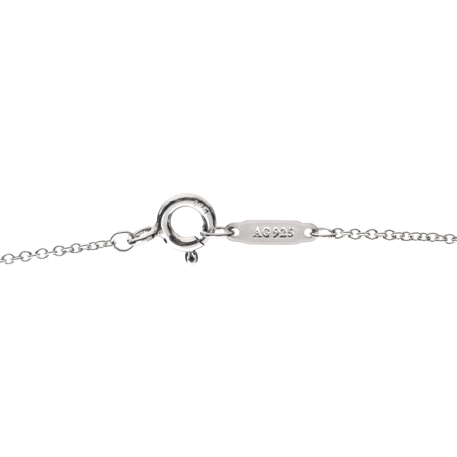 Tiffany Sterling Silver Notes Heart Tag Charm Necklace 5 of 6