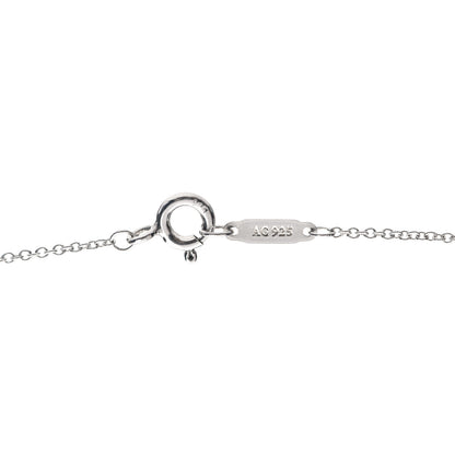 Tiffany Sterling Silver Notes Heart Tag Charm Necklace 5 of 6