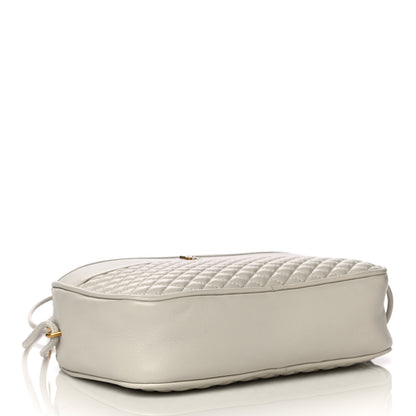 Saint Laurent Lambskin Quilted Victoire Camera Bag Blanc Vintage 4 of 11