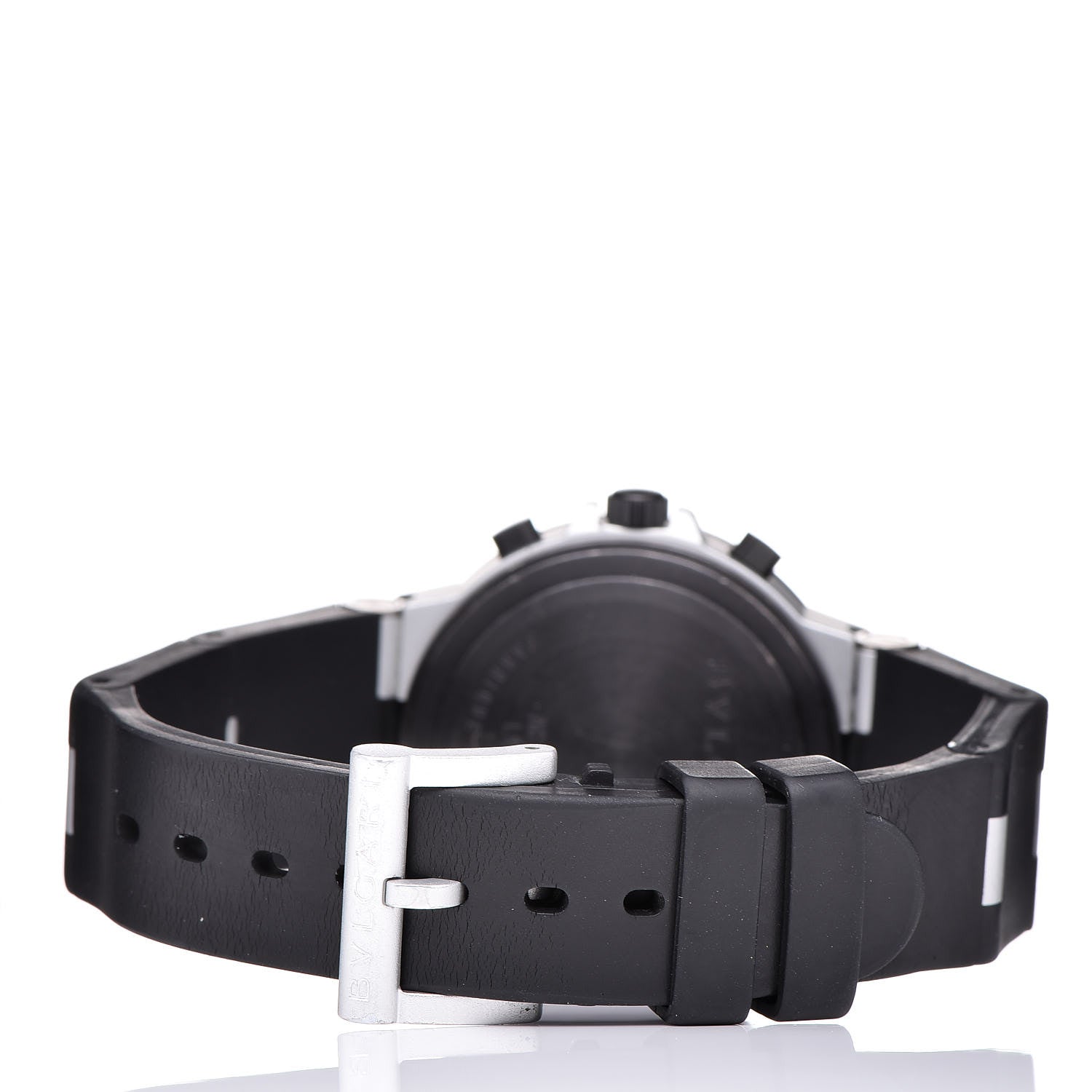 Bulgari Aluminum Rubber 38mm Diagono Chronograph Automatic Watch 4 of 11