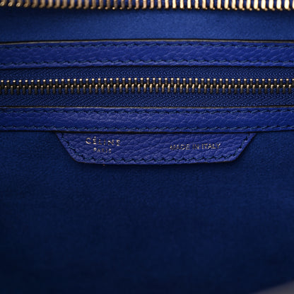 Celine Drummed Calfskin Mini Luggage Indigo 6 of 18
